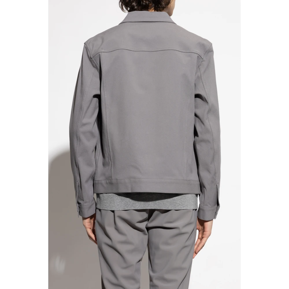 Theory Jas met kraag Gray Heren