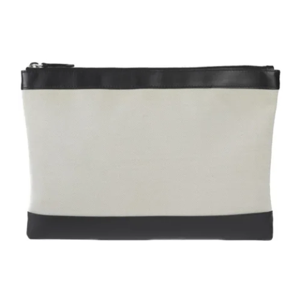 Balenciaga Vintage Pre-owned Leather clutches Beige Dames