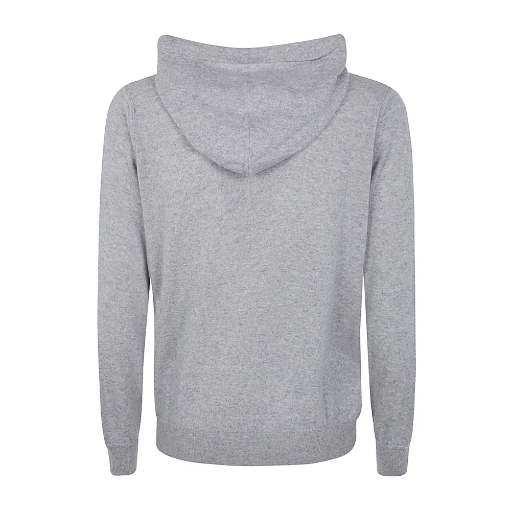 Filippo De Laurentiis Kasjmierwol Zip Hoodie Gray Heren
