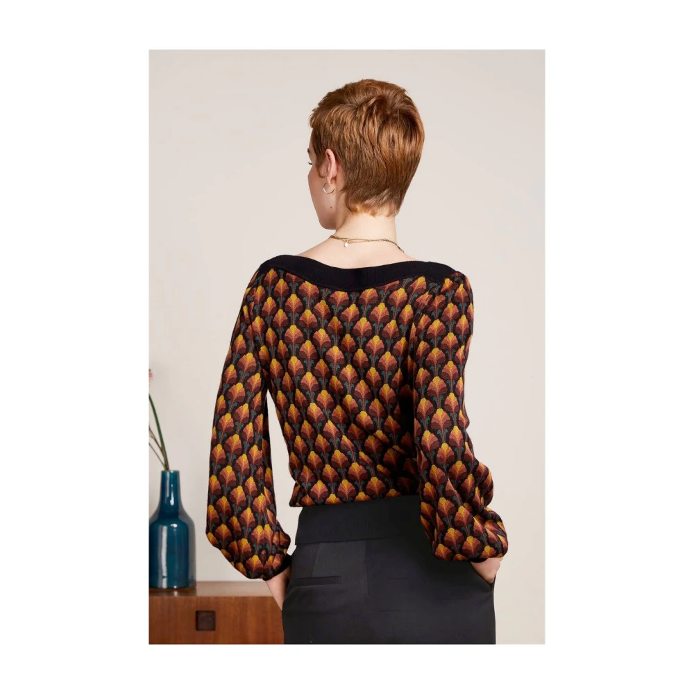 king louie Bell Top Lange Mouw Erin Multicolor Dames
