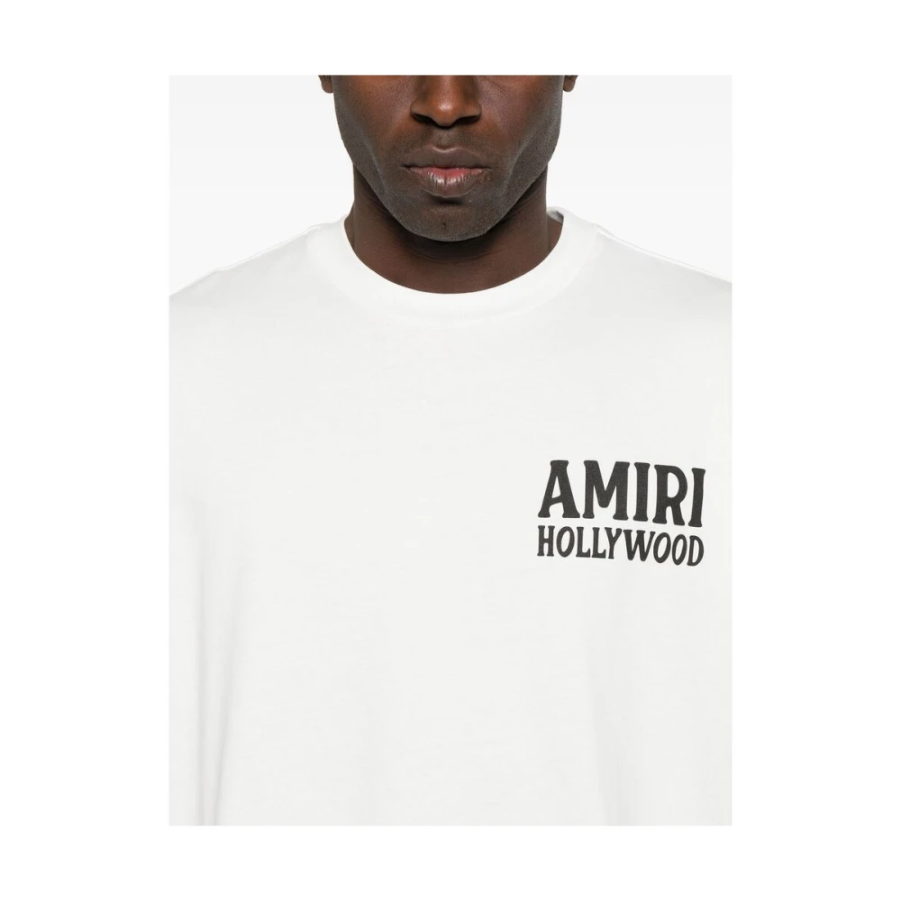 Amiri Jazz Wolf Crewneck T-shirt White Heren
