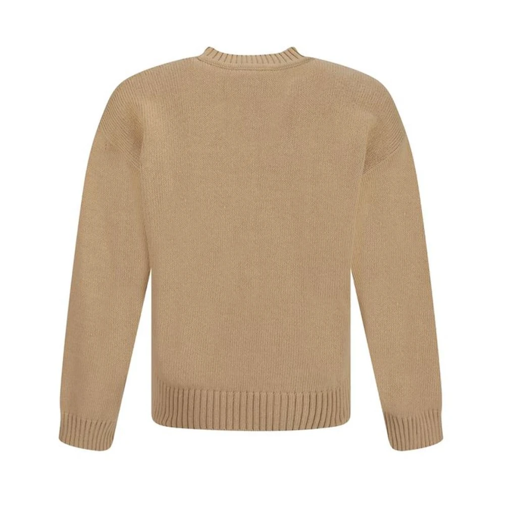 Dsquared2 Geborduurde Logo Katoenen Trui Brown Heren