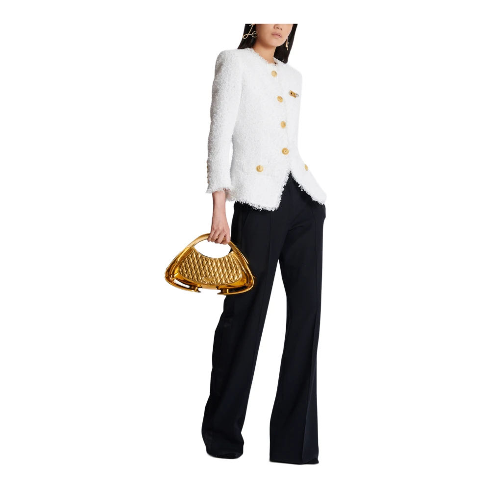 Balmain Gewatteerde medium Jolie Madame tas Yellow Dames