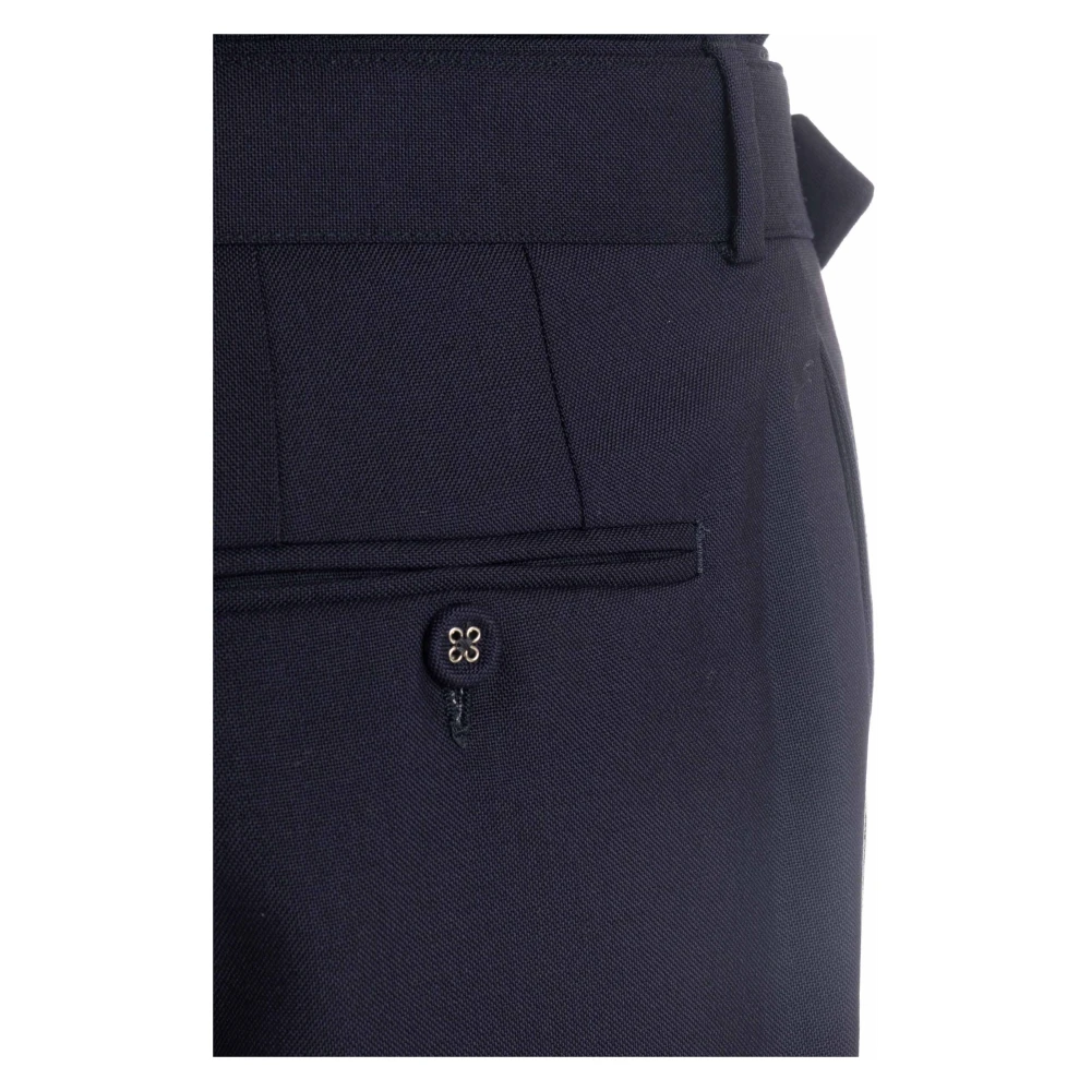 Officine Générale Blauwe Wollen Broek Pierre Model Blue Heren