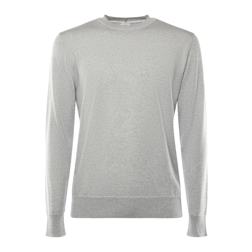 Eleventy Men's Gray Round Neck Knitwear