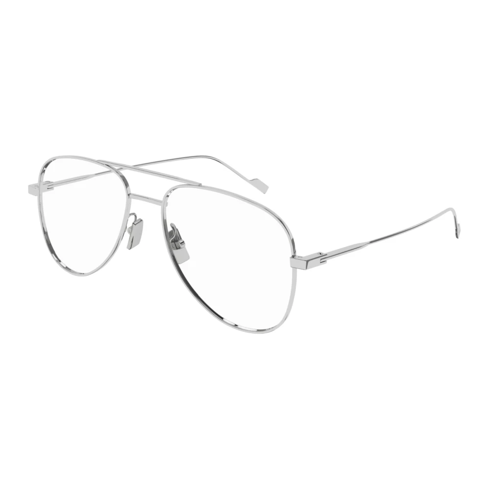 Saint Laurent Klassieke Metalen Pilotenbril Gray Unisex
