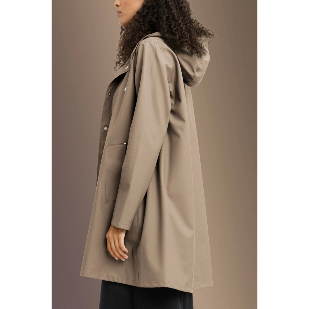 Stutterheim Lichtgewicht A-lijn regenjas voor vrouwen Brown Dames