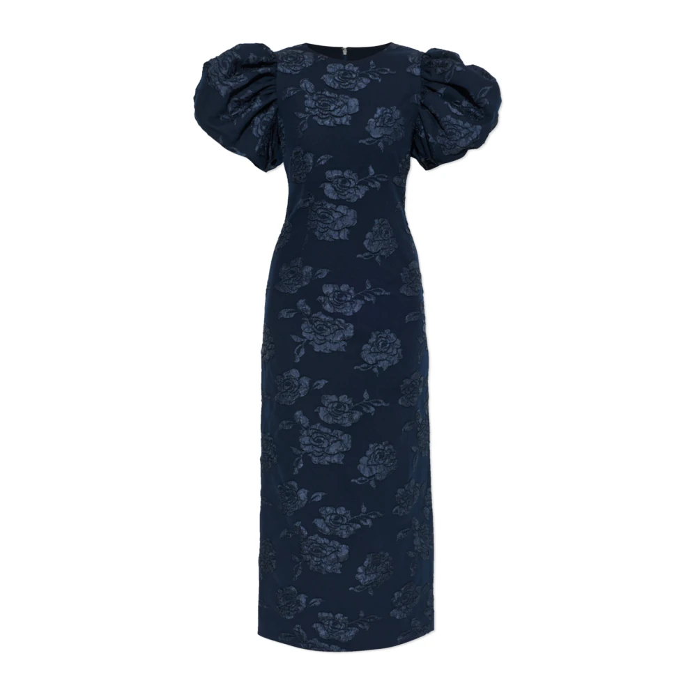 Rotate Birger Christensen Women's Blue Dress With Puff Sleeves - Party Dresses - Xs - Dresses