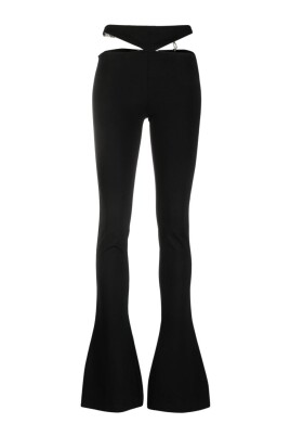 black-cut-out-flared-trousers