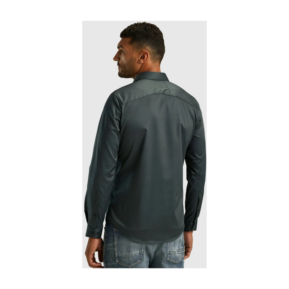 Cast Iron Lange mouw shirt Comfort Sate Green Heren