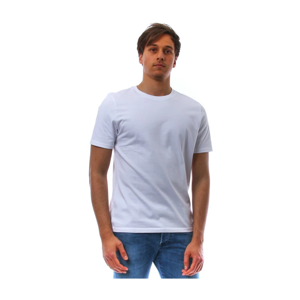 Altea Witte Crew Neck Katoenen T-shirt White Heren