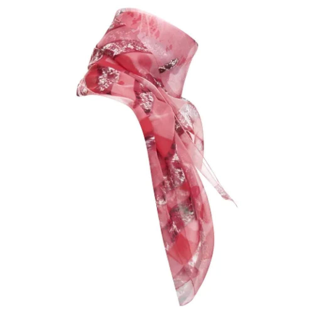 Cartier Vintage Pre-owned Silk scarves Red Dames