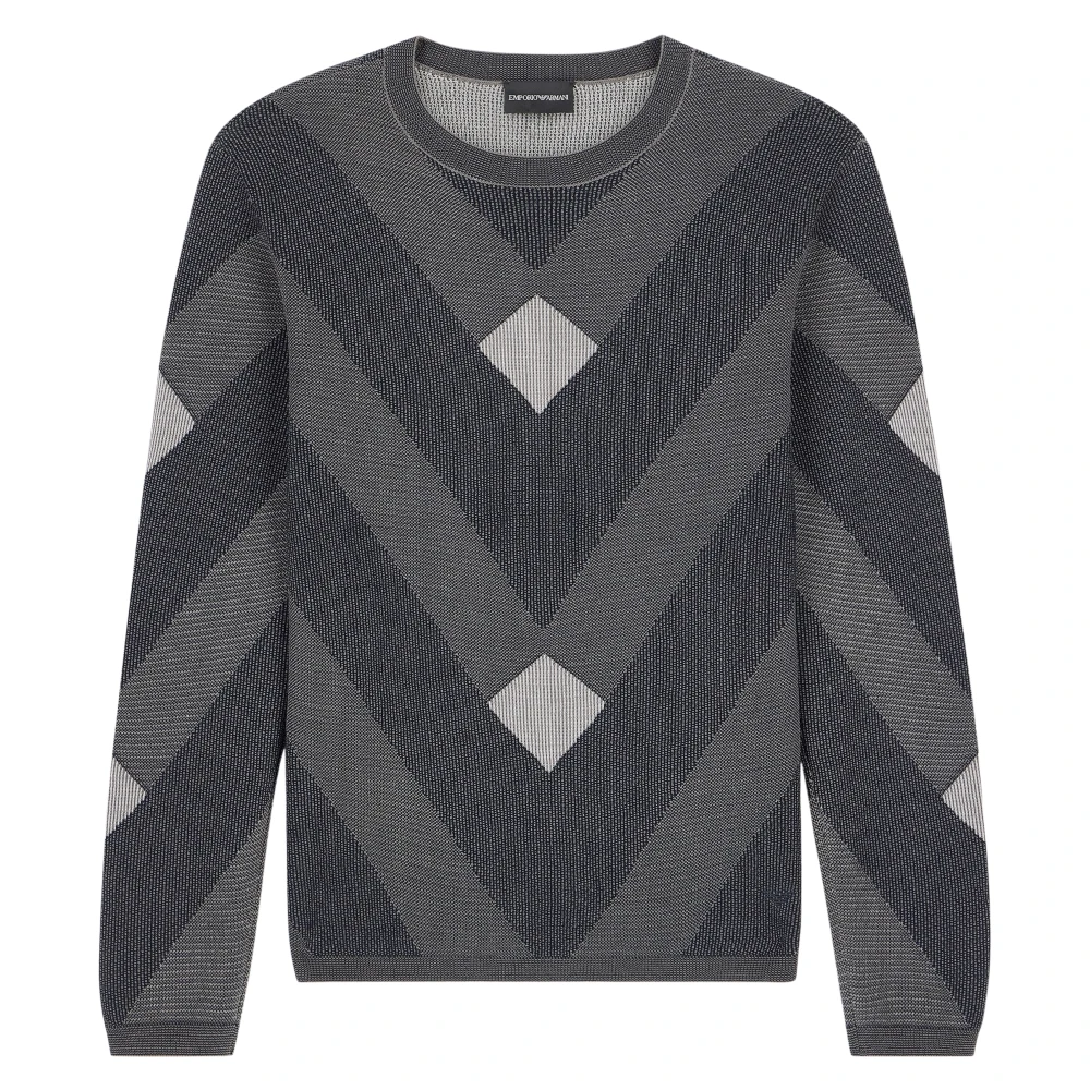 Emporio Armani Jumpers - Male - Round-Neck Knitwear - Multicolor - Xl - Knitwear
