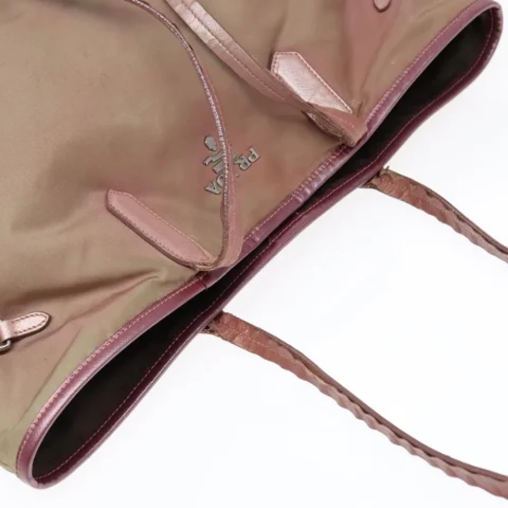 Prada Vintage Pre-owned Nylon totes Pink Dames