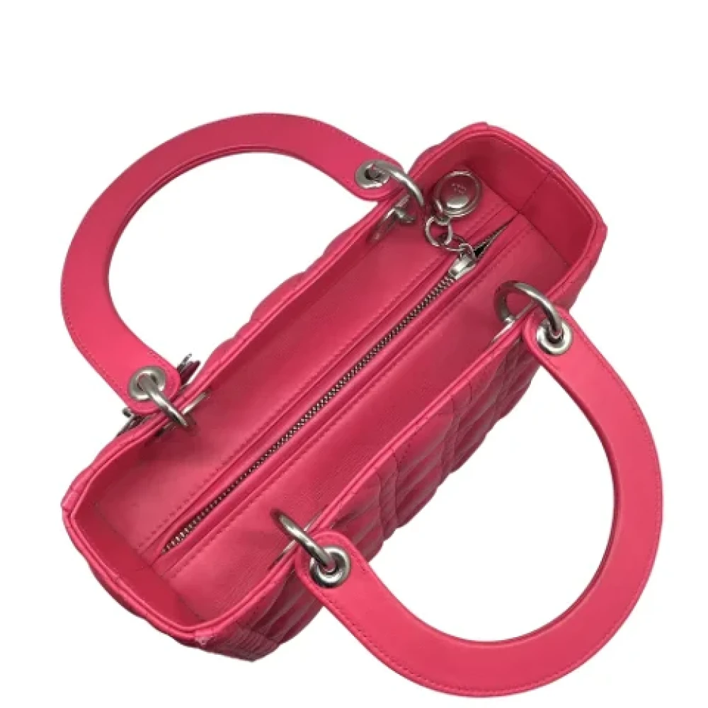 Dior Vintage Pre-owned Leather dior-bags Pink Dames