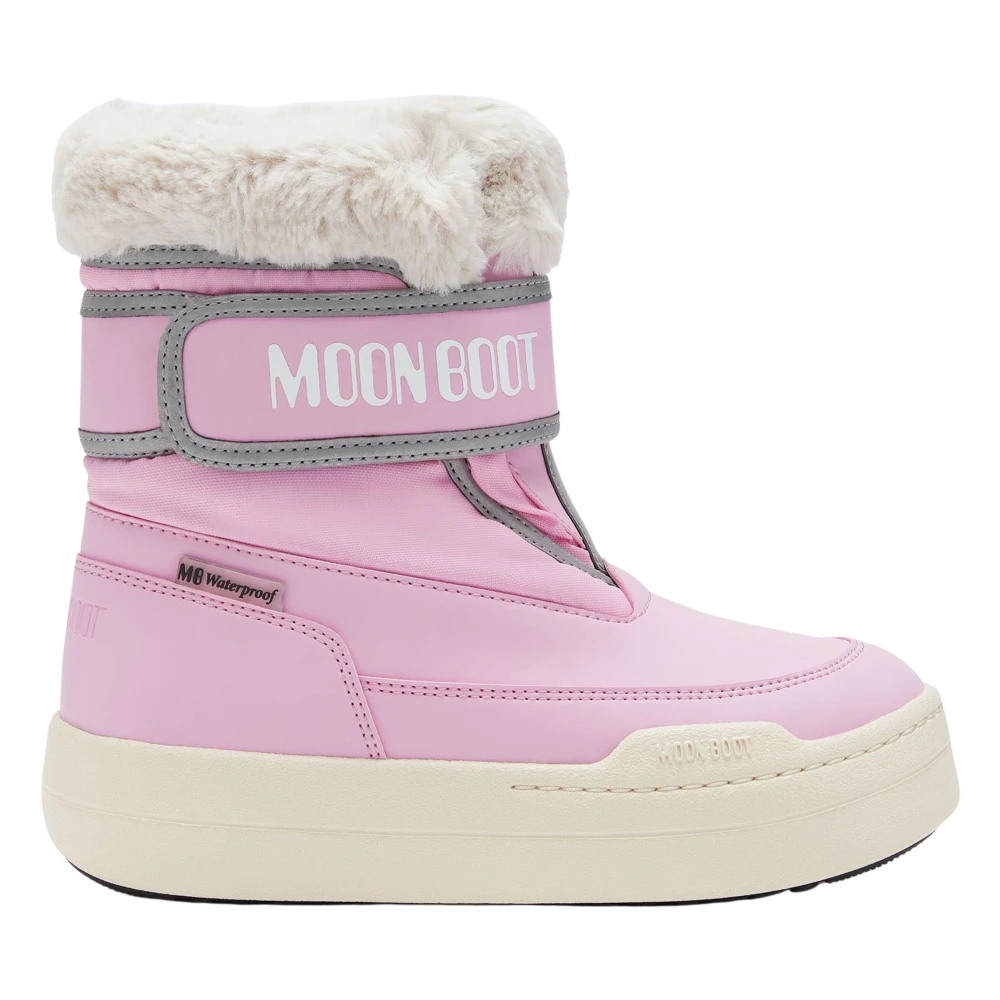 Moon Boot Unisex Kids Pink Kids Boots, 36 Eu, Strap Boots