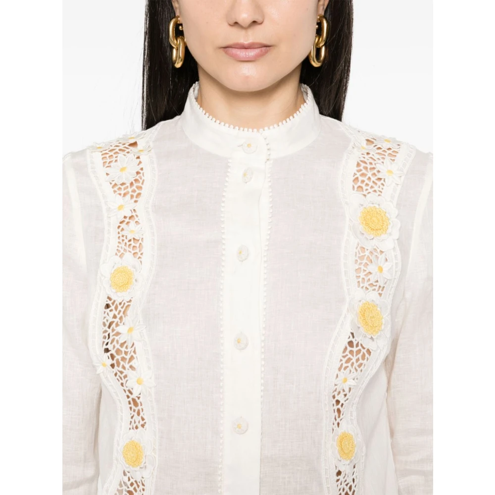 Zimmermann Ivoor Damesoverhemden White Dames