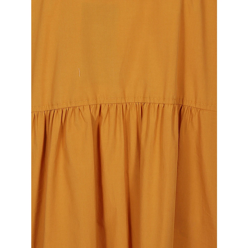 Max Mara Weekend Zachte katoenen knielange jurk Orange Dames