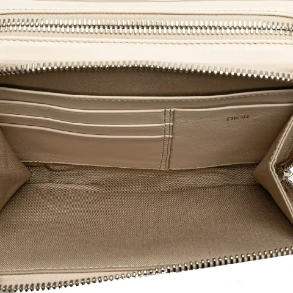 Dior Vintage Pre-owned Canvas shoulder-bags Beige Dames