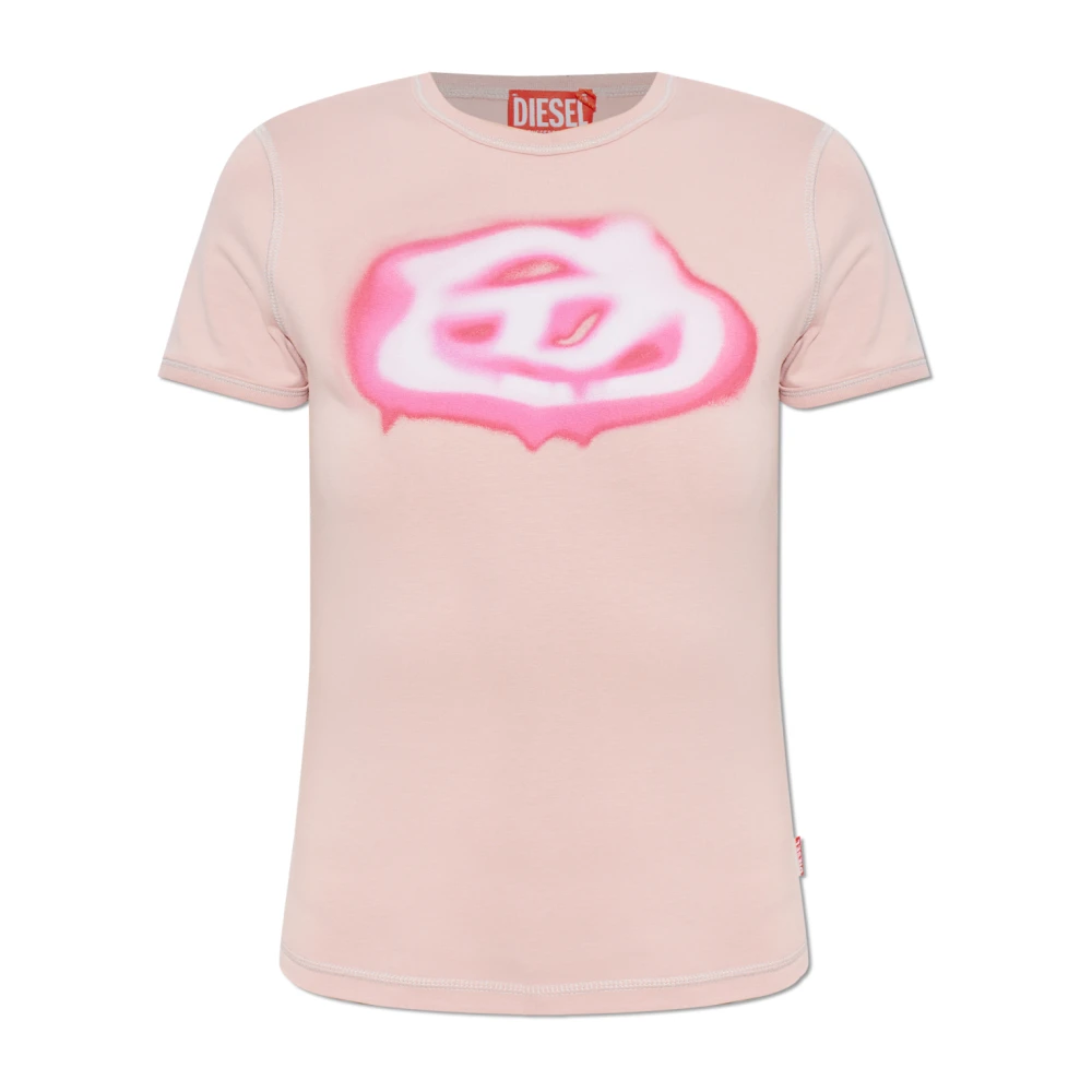 Diesel Donna Rosa Top, Xl, New,