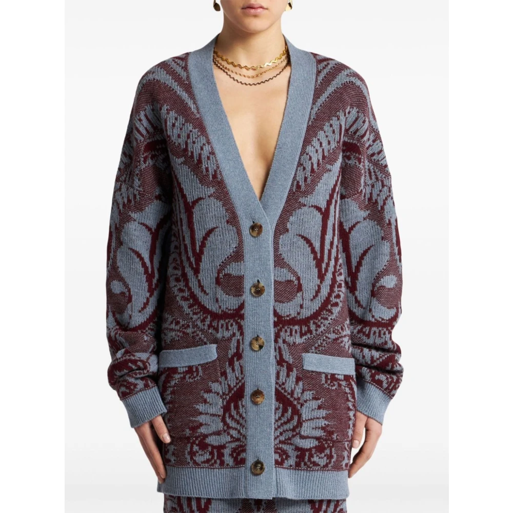 ETRO Gebreid Vest Multi-Kleur Stijlvol Multicolor Dames
