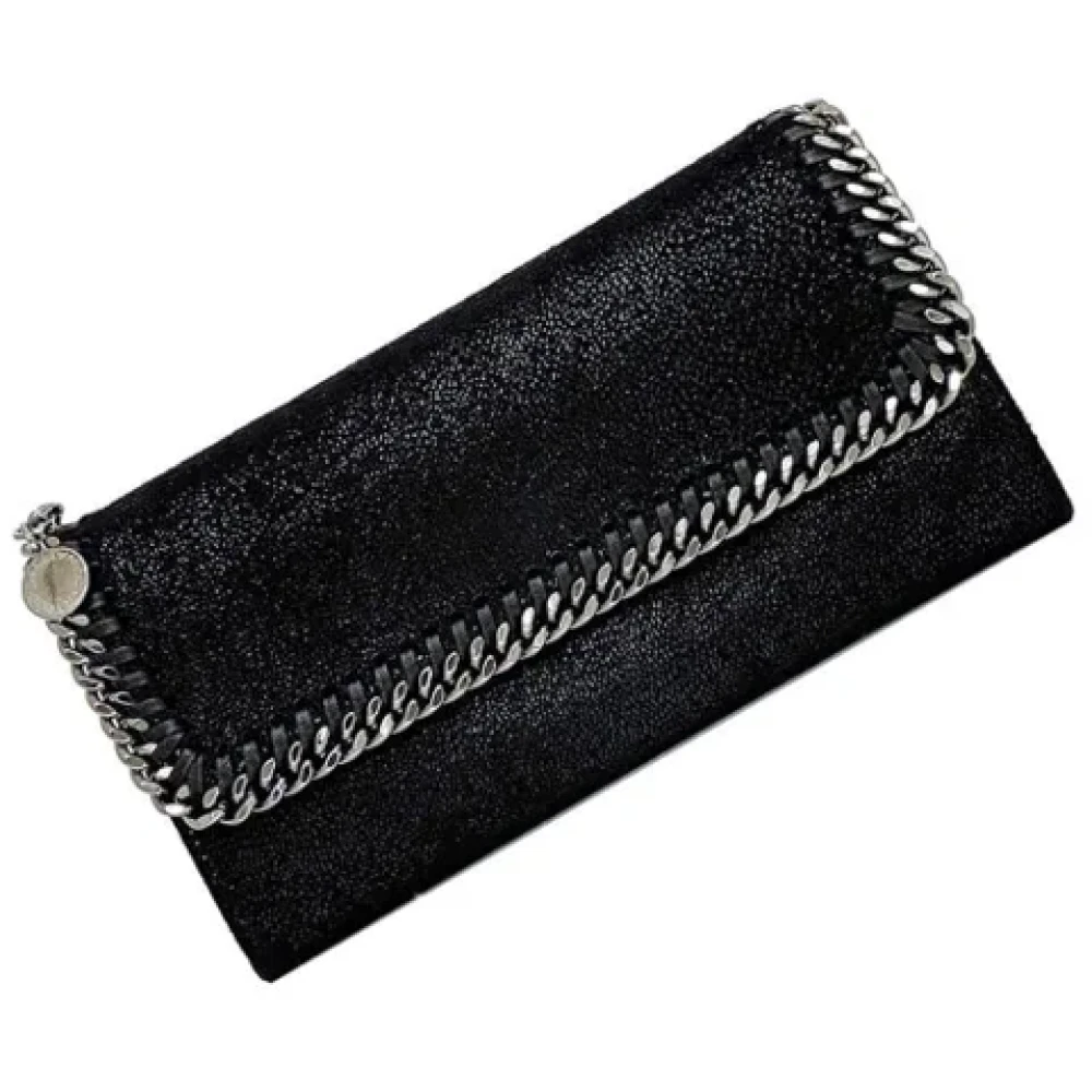 Stella McCartney Pre-owned Leather wallets Black Dames