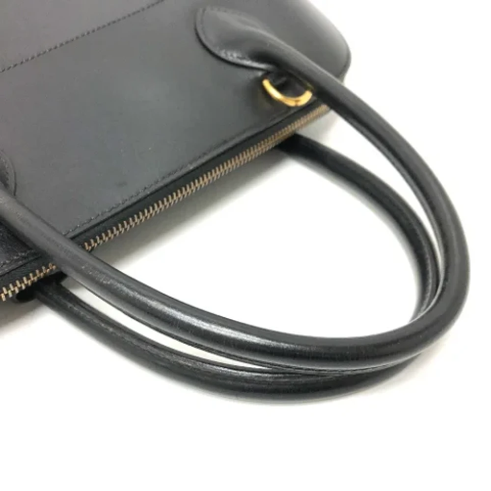 Hermès Vintage Pre-owned Leather handbags Black Dames