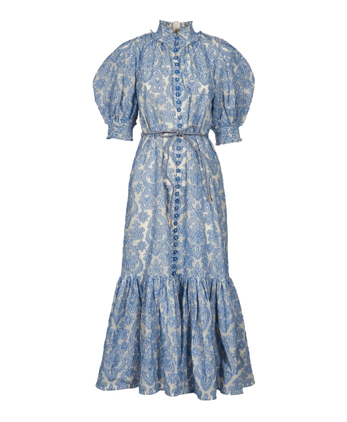 blue-lantern-midi-dress