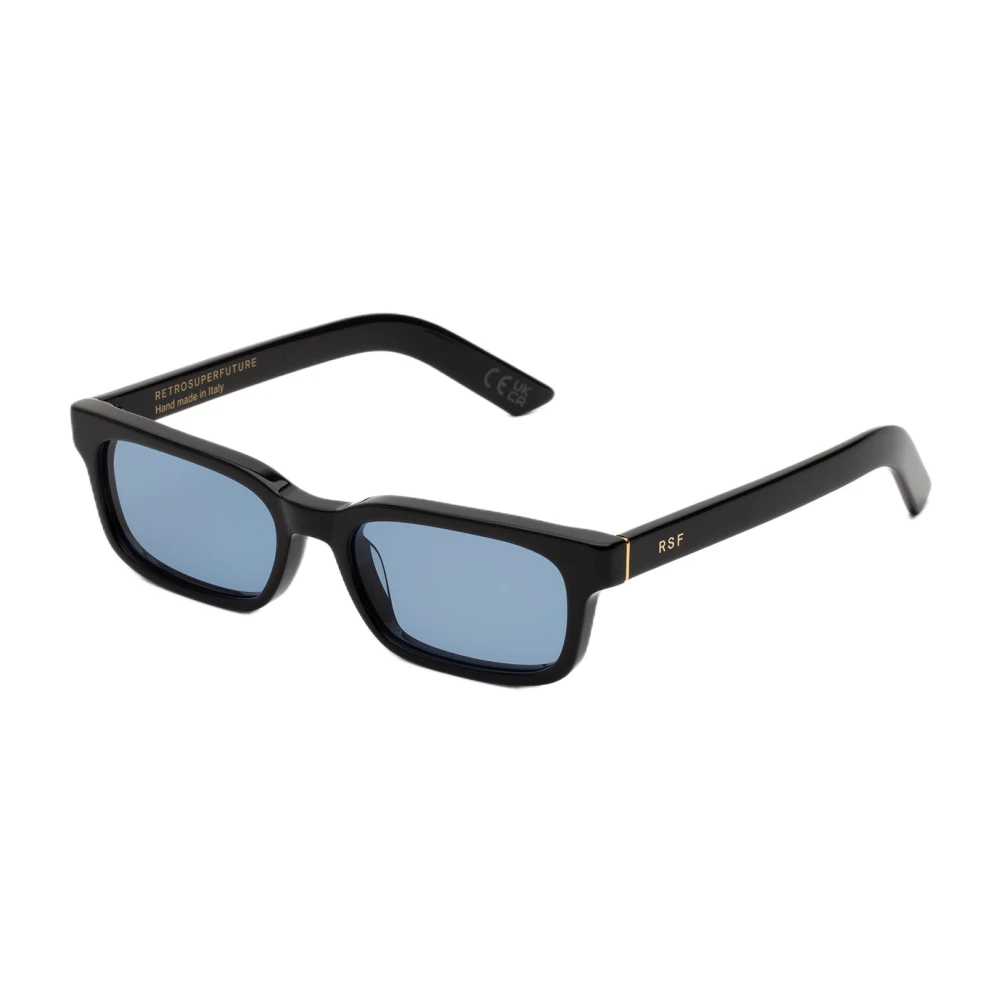 Retrosuperfuture Unisex Black/Blue Xh9 Gesto Azure Sunglasses Acetate Squared Normal - Image 3