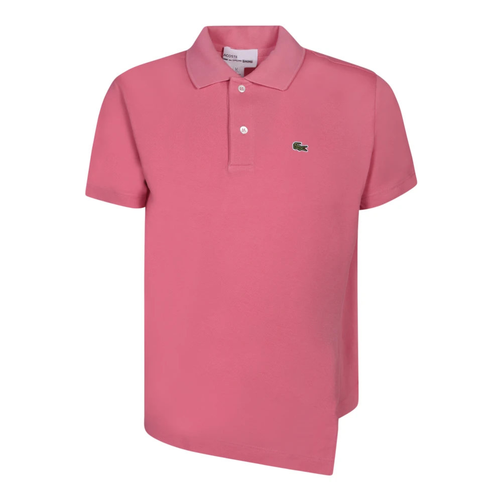 Comme des Garçons Logo Korte Mouw Shirt Pink Heren