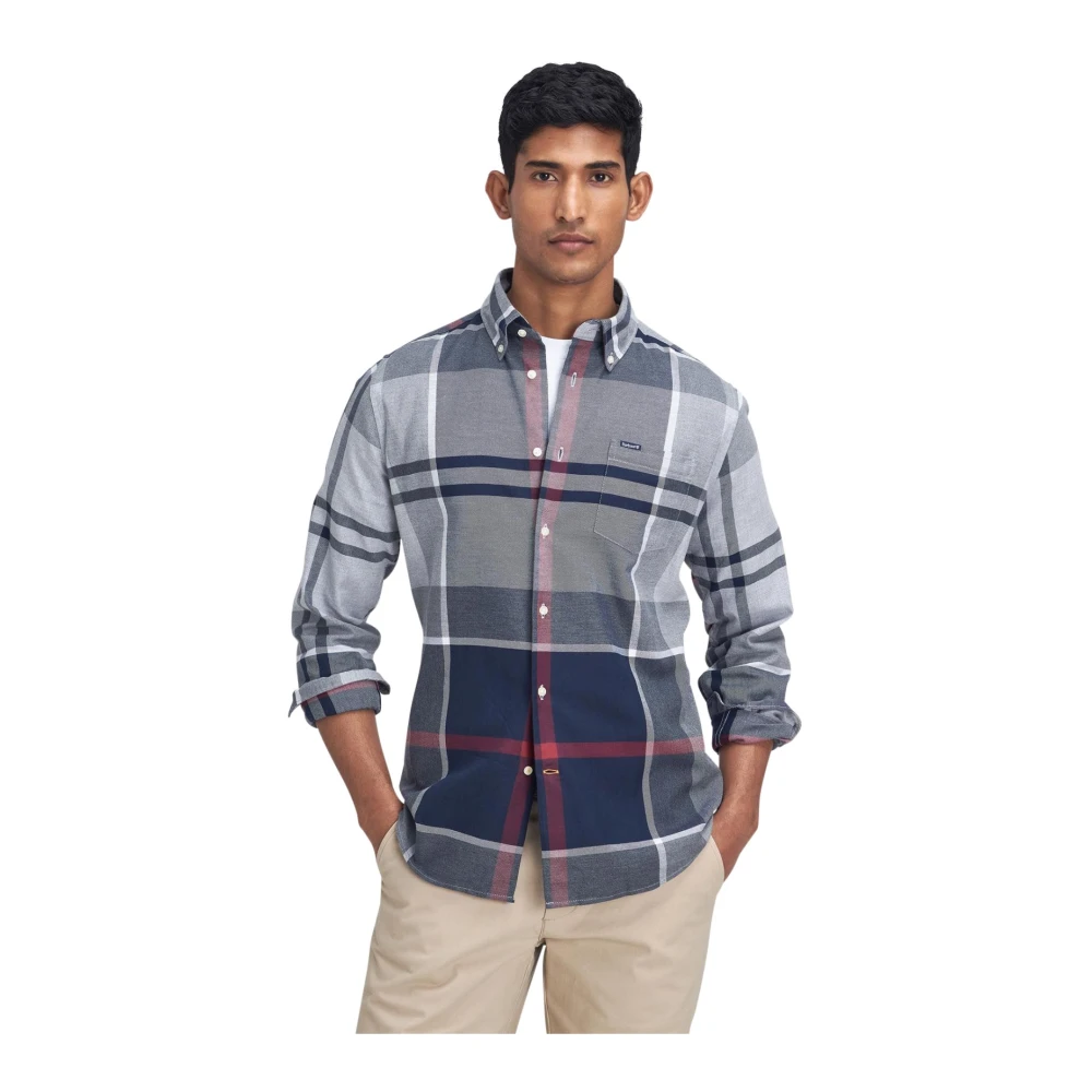 Barbour Casual Blauw Overhemd Blue Heren