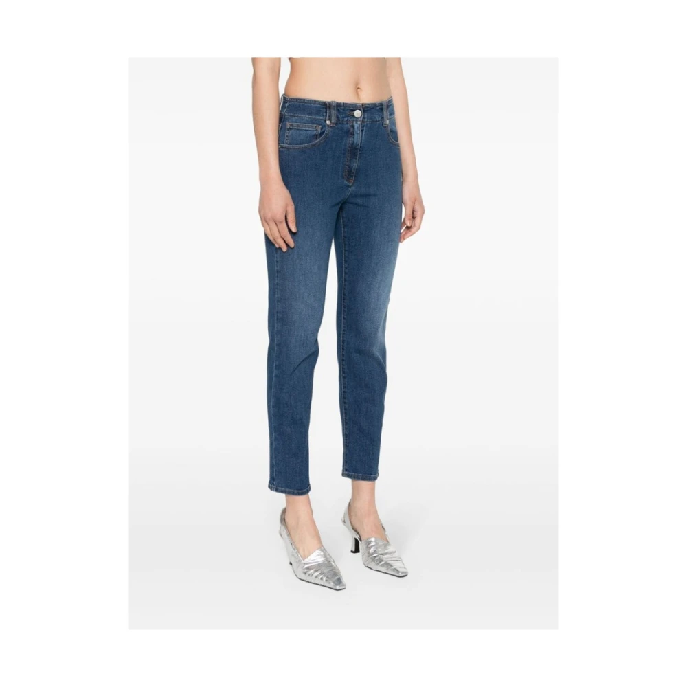 PESERICO Slim-fit Jeans Blue Dames