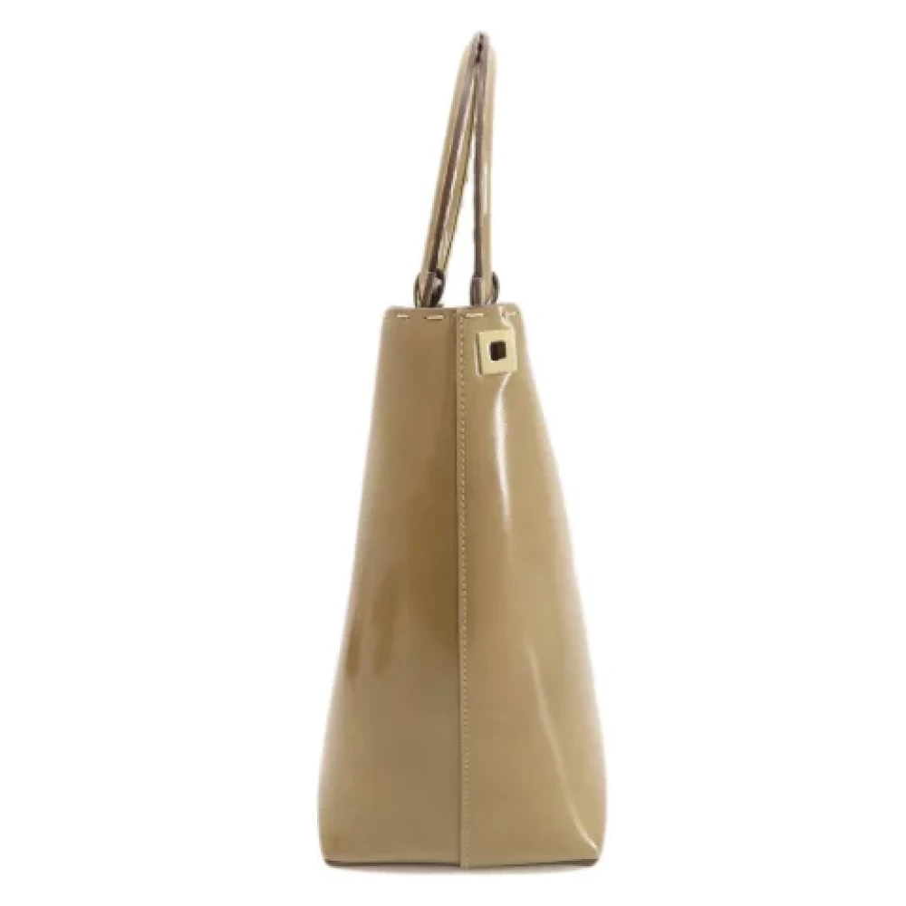 Salvatore Ferragamo Pre-owned Leather handbags Beige Dames