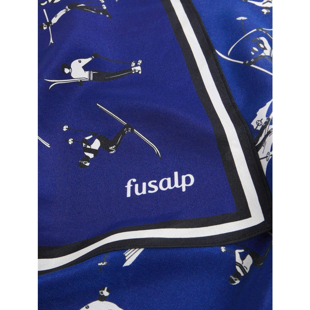 Fusalp Zijden Sjaal Blue Unisex