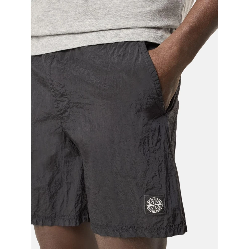 Stone Island Zwarte Zeekleding voor Mannen Black Heren