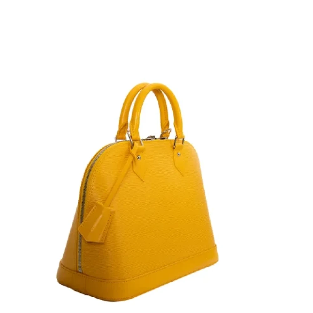 Louis Vuitton Vintage Pre-owned Leather handbags Yellow Dames