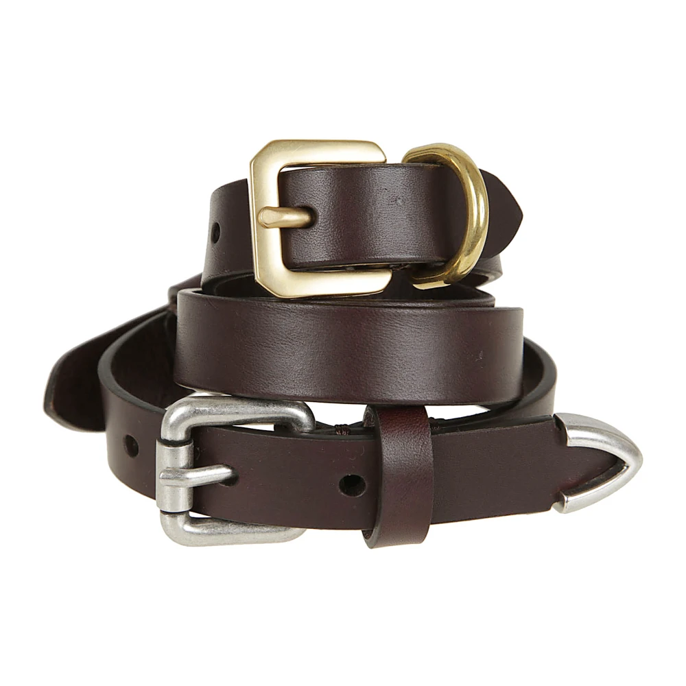 Etro Women's Brown Belts, 90 Cm, Leather Belt With Buckles