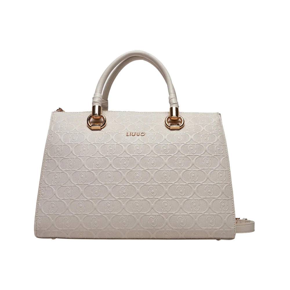Liu Jo Elegante Beige Handtas met Gouden Details Beige Dames