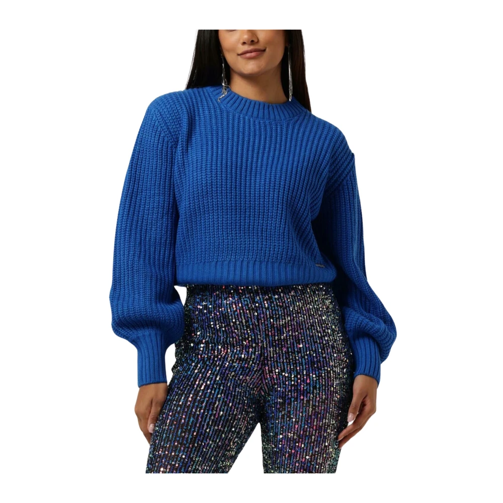Colourful Rebel Dames Truien & vesten Yitty Knitted Sweater Blue Dames
