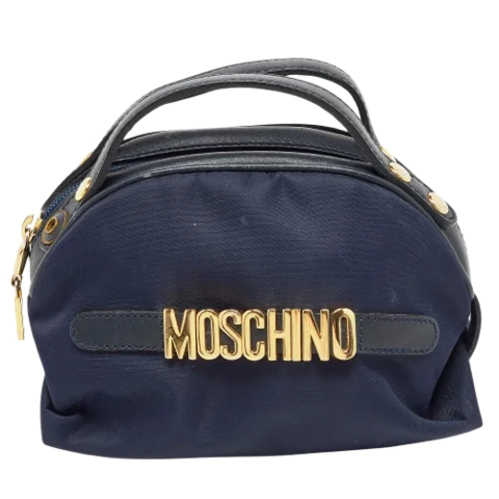 Moschino Pre-Owned Pre-owned Leather handbags Blue Dames