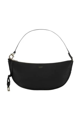 Chic Pebbled Leather Crescent Shoulder Bag
