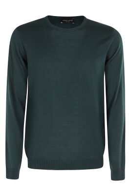 pull-col-rond-vert-bouteille