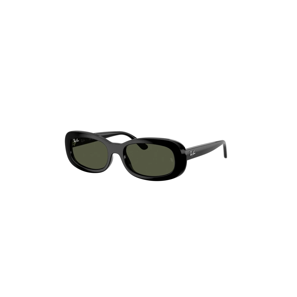 Ray - Ban Green Woman Rb2221 901/31 Sunglasses Acetate Black Round Normal - Image 4