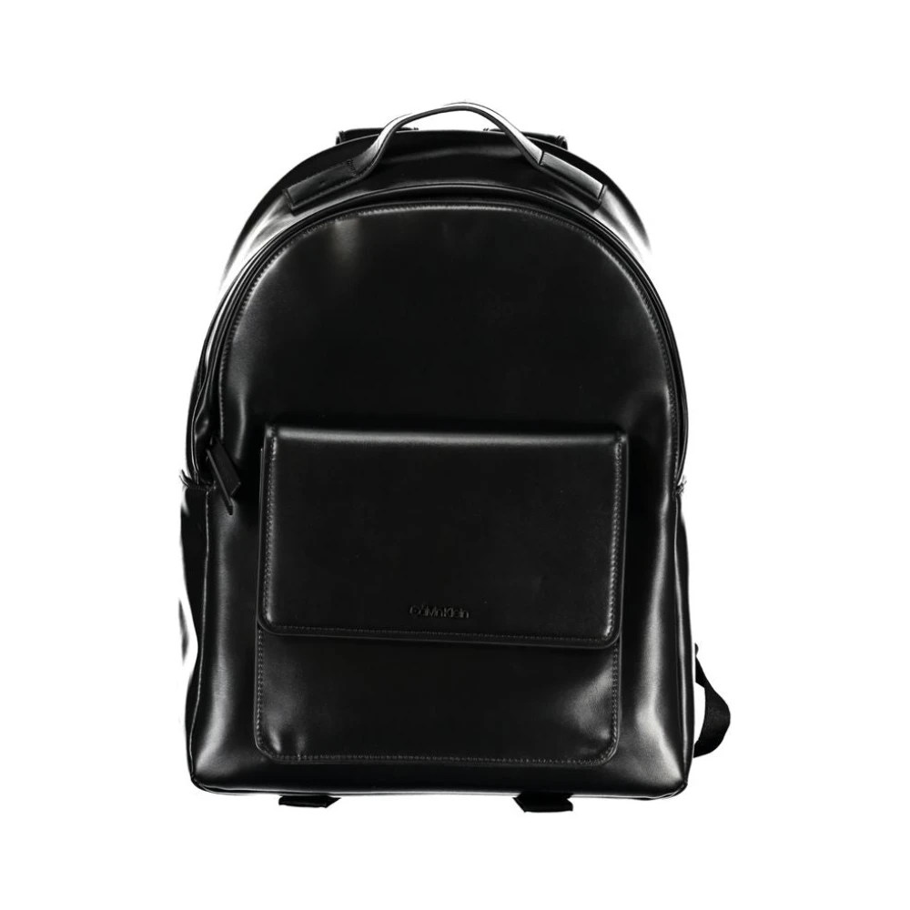 Calvin Klein Zwarte heren rugzak met laptopvak Black Heren