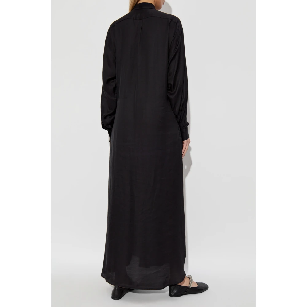 Moschino Jurk met tailleband Black Dames
