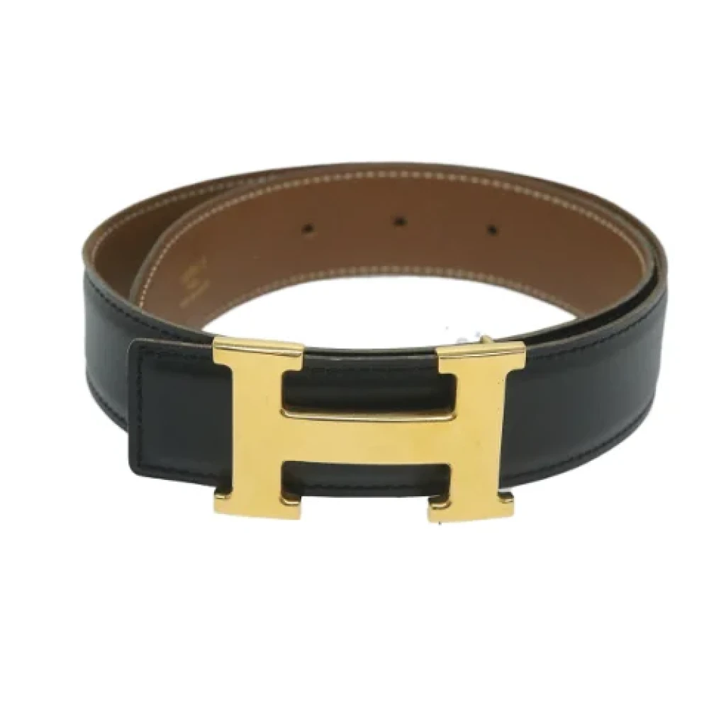 Hermès Vintage Pre-owned Leather belts Black Dames