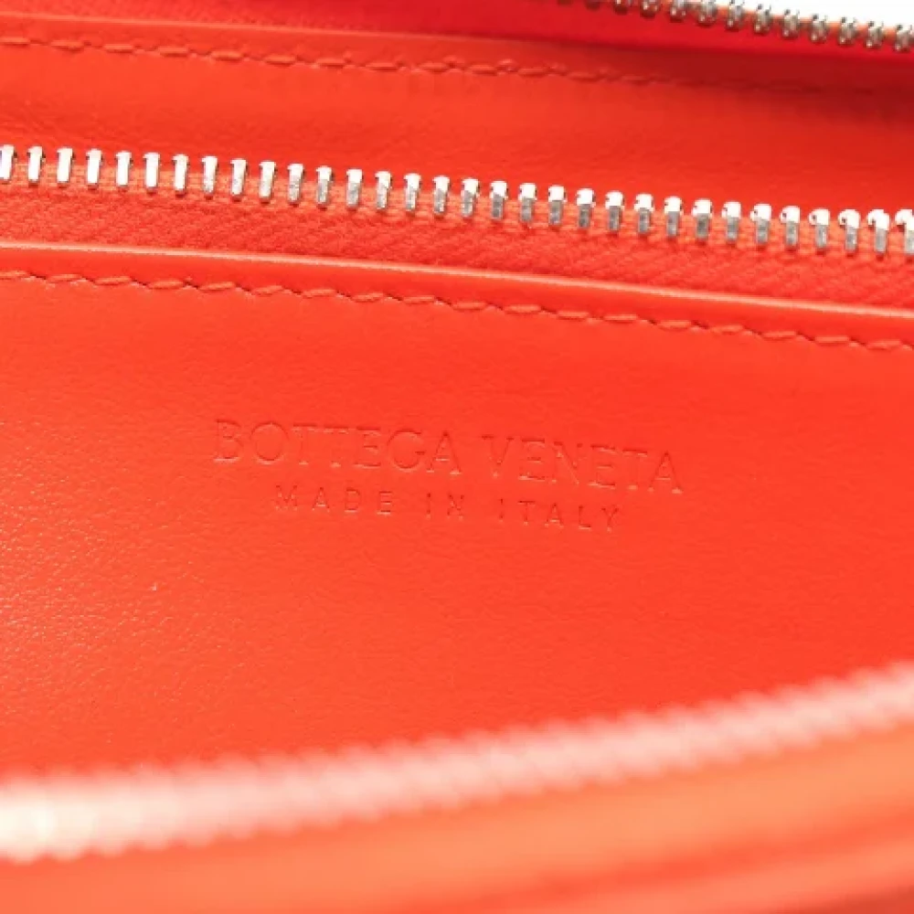 Bottega Veneta Vintage Pre-owned Leather wallets Orange Dames