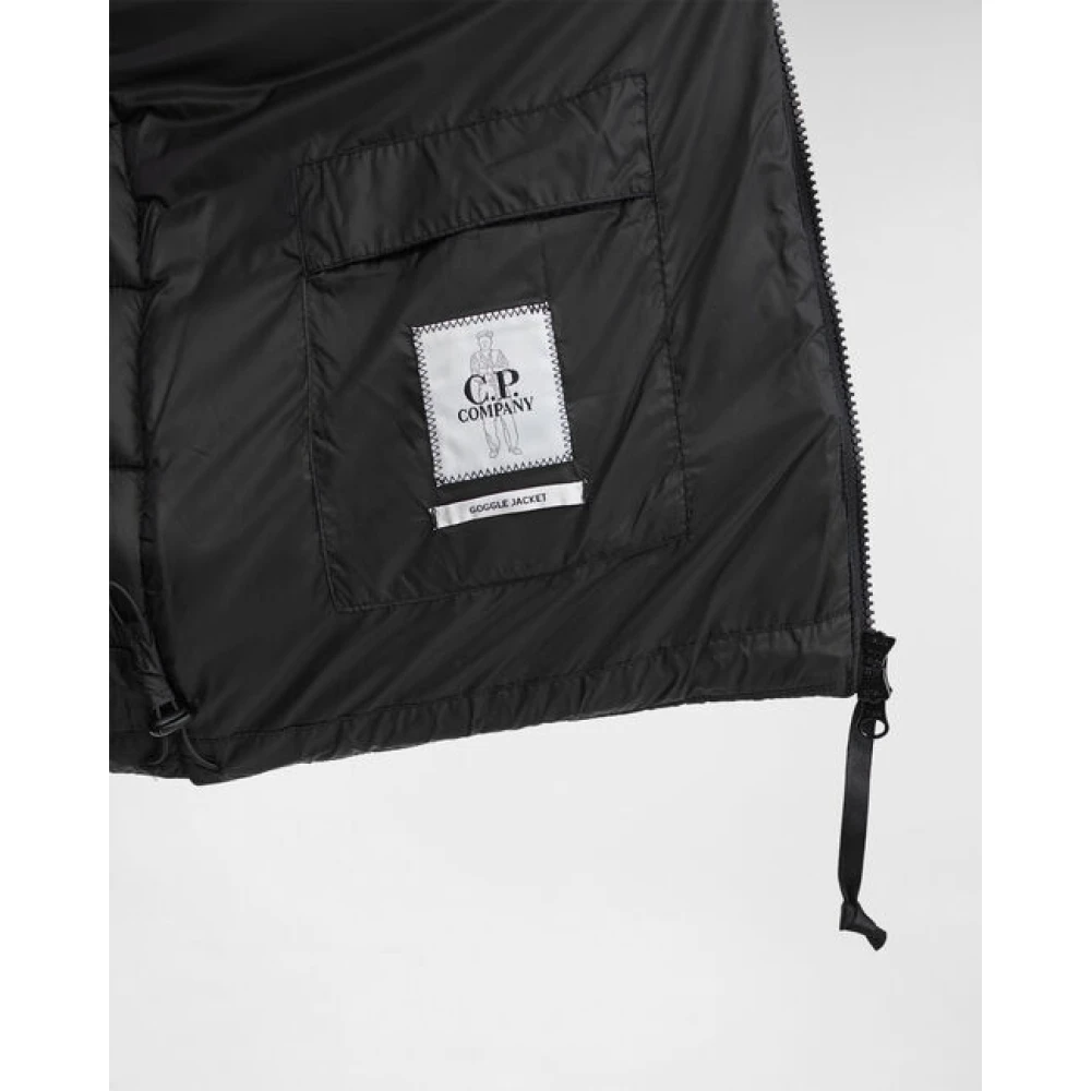 C.P. Company Verstelbare Hooded Goggle Jas Black Heren