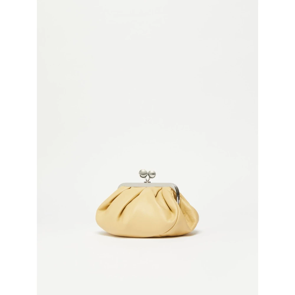 Max Mara Weekend Pasticcino Kleine Leren Crossbody Tas Yellow Dames
