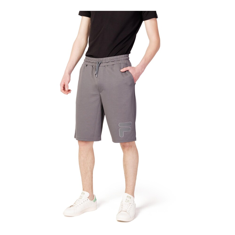 Grijze Katoenmix Shorts met Veters Fila Heren Miinto.be